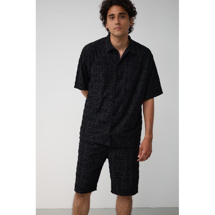 総柄パイルジャガードシャツ | AZUL BY MOUSSY | 詳細画像12 