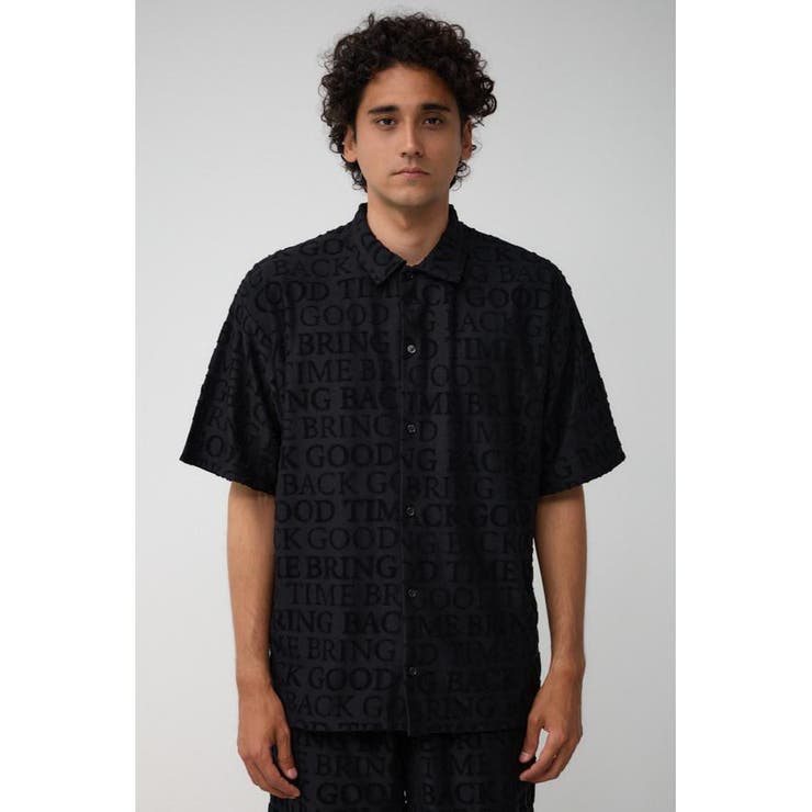 総柄パイルジャガードシャツ | AZUL BY MOUSSY | 詳細画像14 