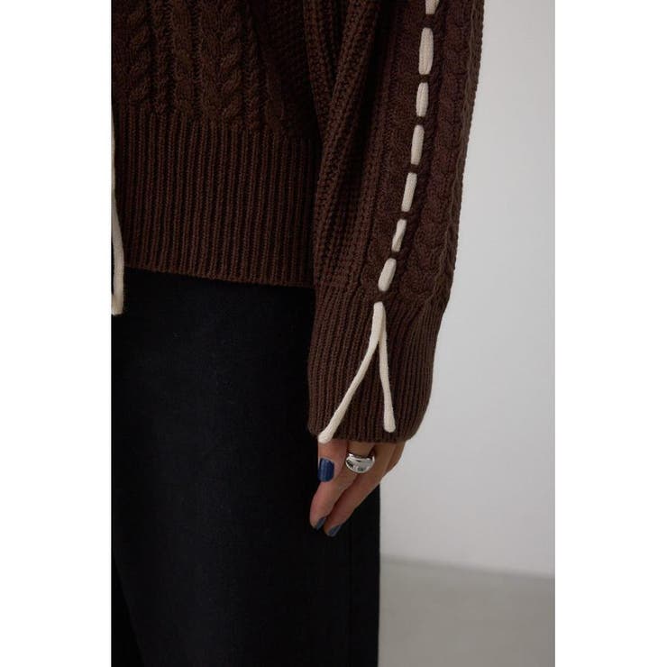 ステッチデザインカーディガン | AZUL BY MOUSSY | 詳細画像30 