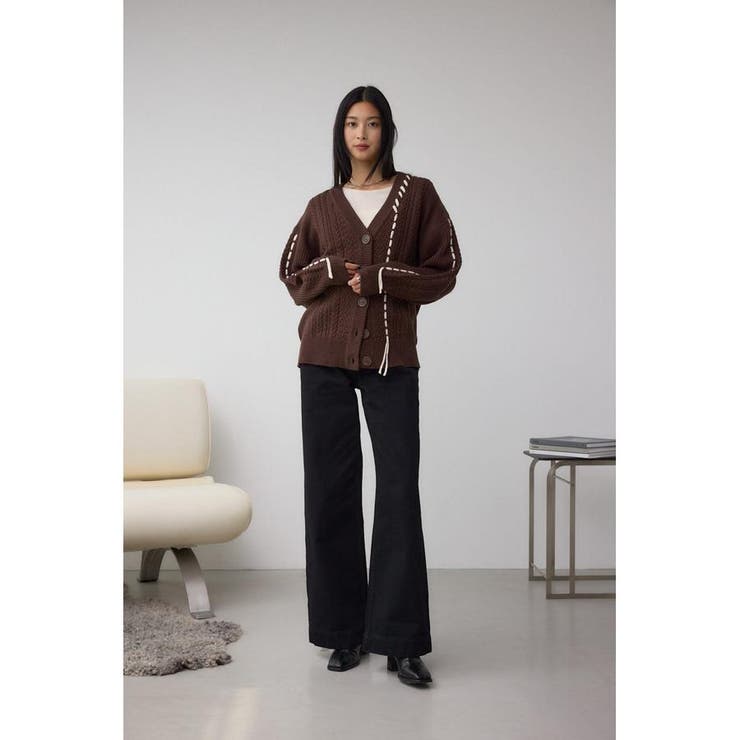 ステッチデザインカーディガン | AZUL BY MOUSSY | 詳細画像24 