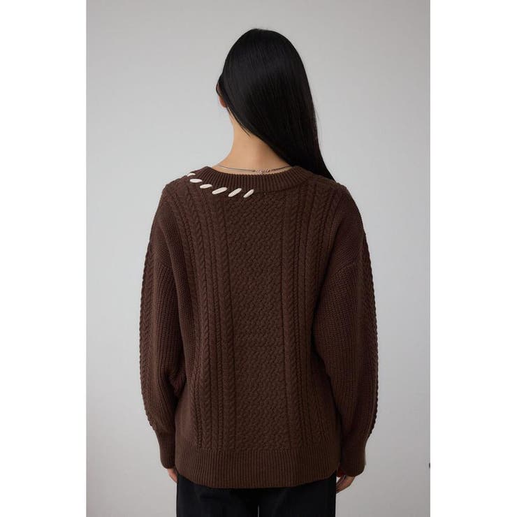 ステッチデザインカーディガン | AZUL BY MOUSSY | 詳細画像27 