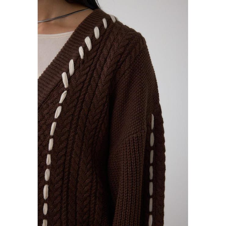 ステッチデザインカーディガン | AZUL BY MOUSSY | 詳細画像29 