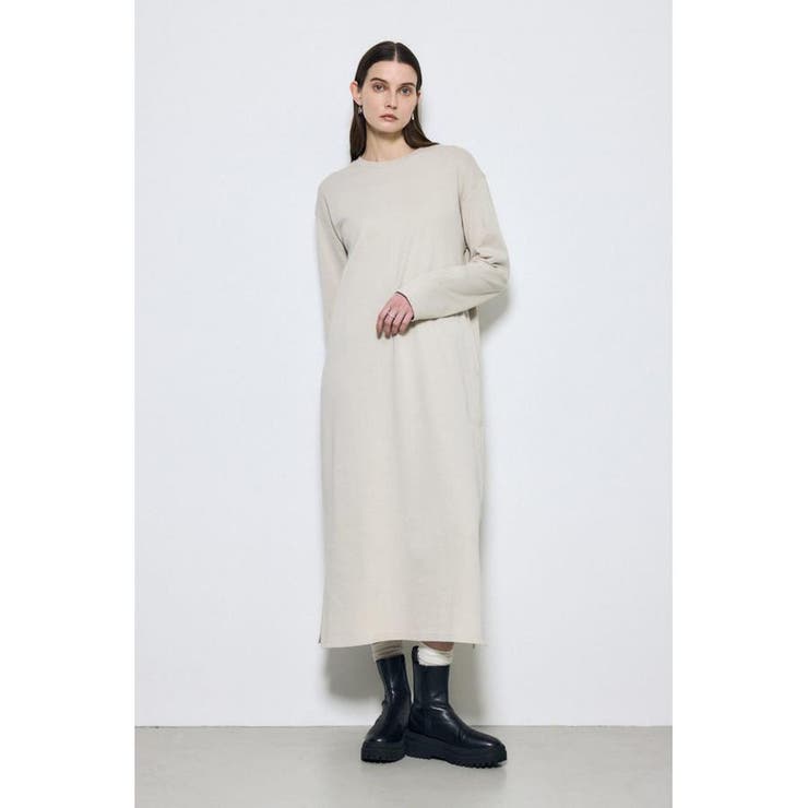GREIGE | ロングスリーブストレートワンピース | AZUL BY MOUSSY