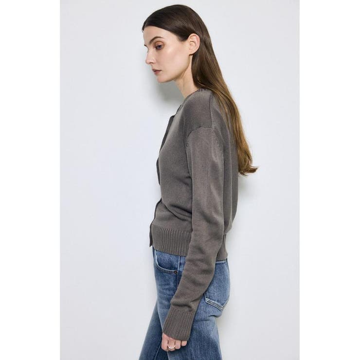 リネンタッチクルーネックニットカーディガン | AZUL BY MOUSSY | 詳細画像14 