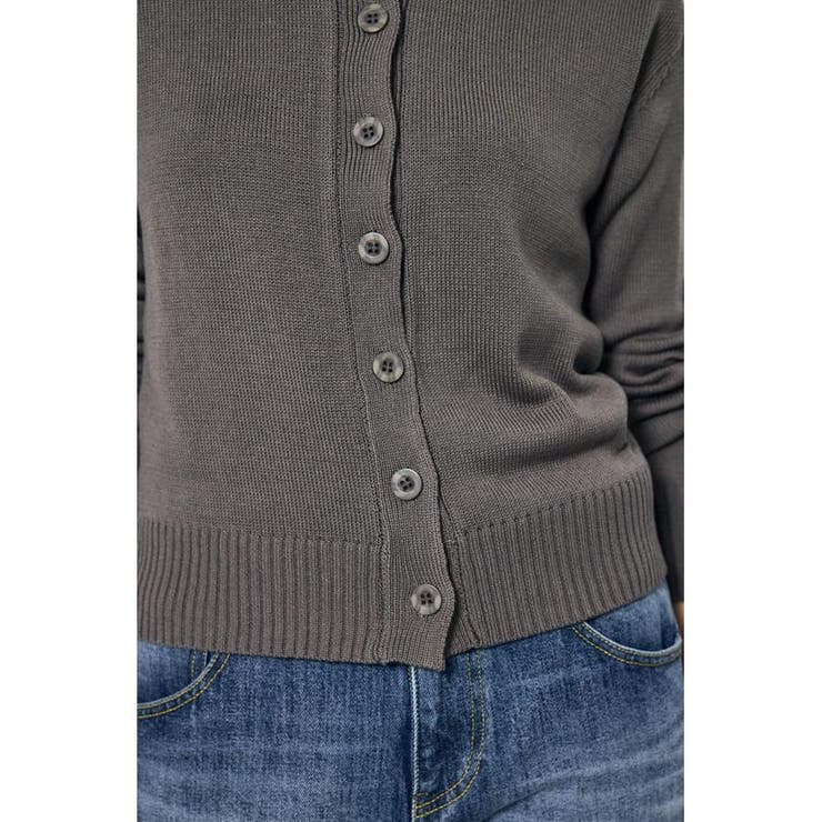 リネンタッチクルーネックニットカーディガン | AZUL BY MOUSSY | 詳細画像18 