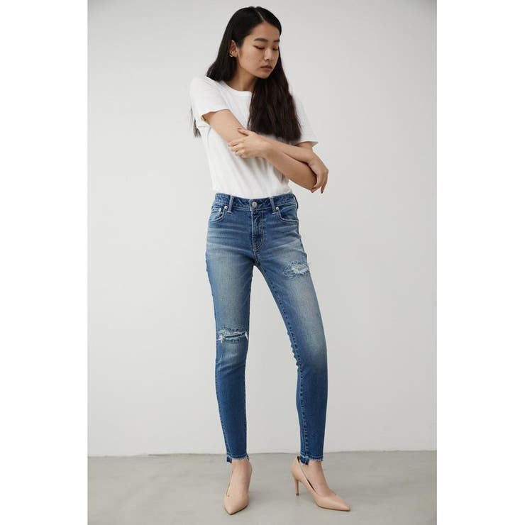 REPAIR DENIM SKINNY Ⅲ | AZUL BY MOUSSY | 詳細画像3 