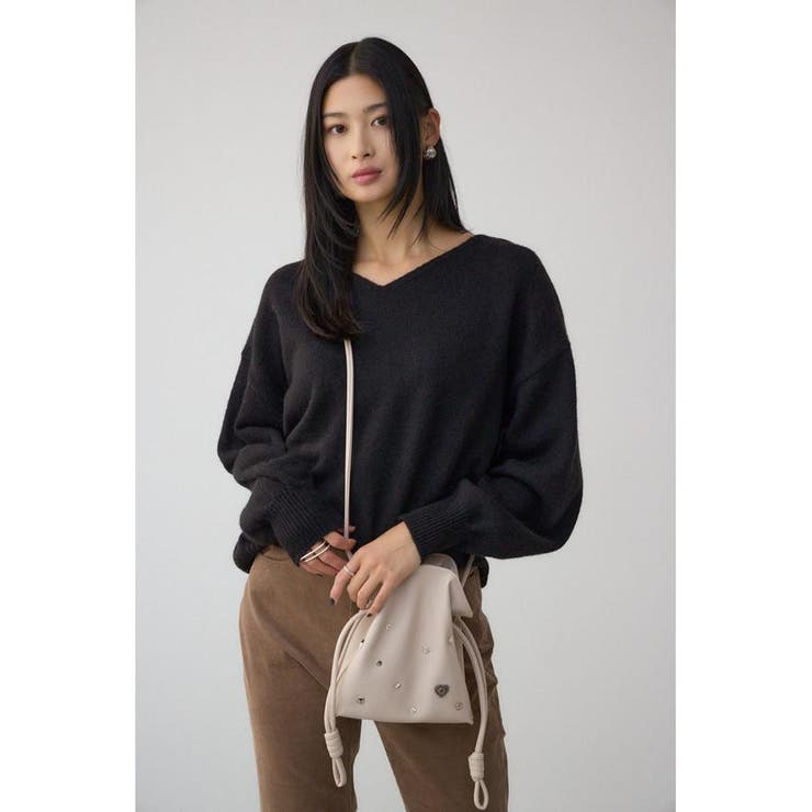 モチーフスタッズドローストリングバッグ | AZUL BY MOUSSY | 詳細画像25 