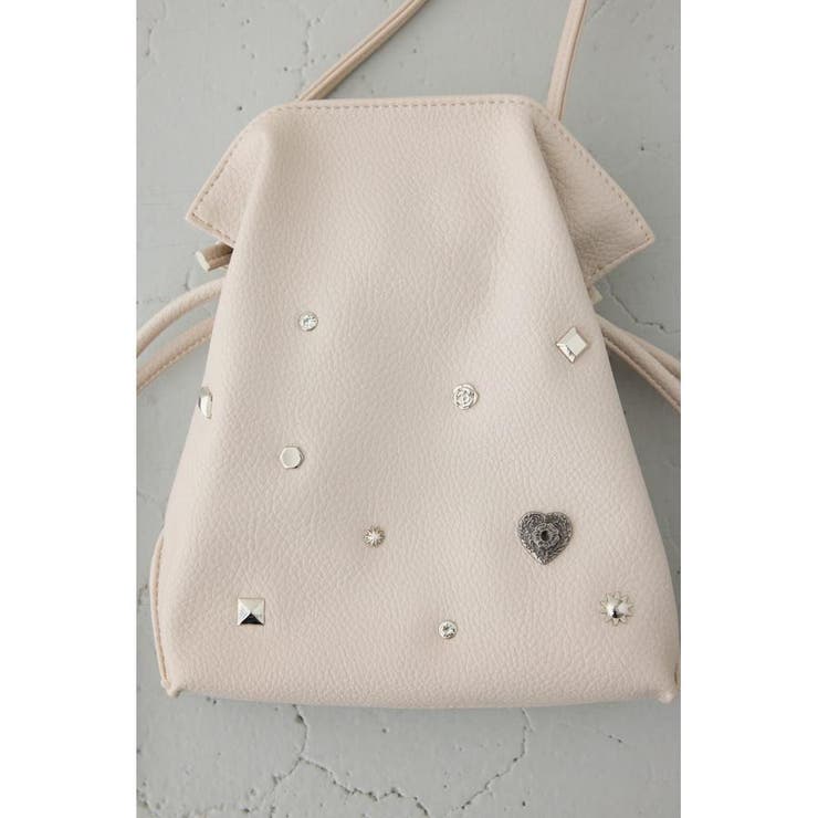 モチーフスタッズドローストリングバッグ | AZUL BY MOUSSY | 詳細画像29 