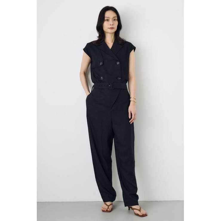 BLK | リネントレンチオールインワン | AZUL BY MOUSSY
