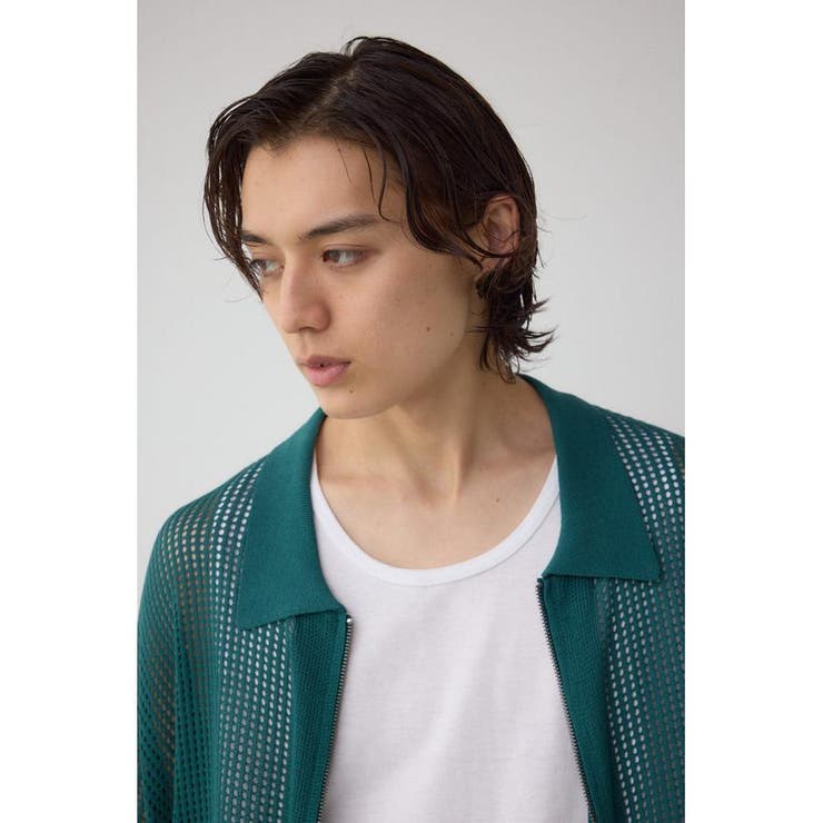 ポロ襟ジップニットトップス | AZUL BY MOUSSY | 詳細画像24 