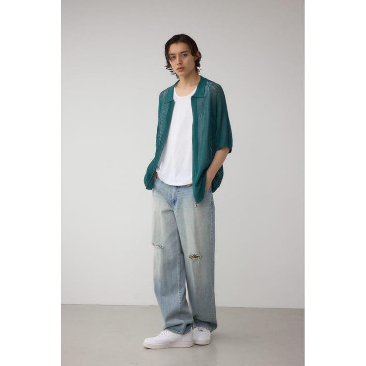 ポロ襟ジップニットトップス | AZUL BY MOUSSY | 詳細画像26 