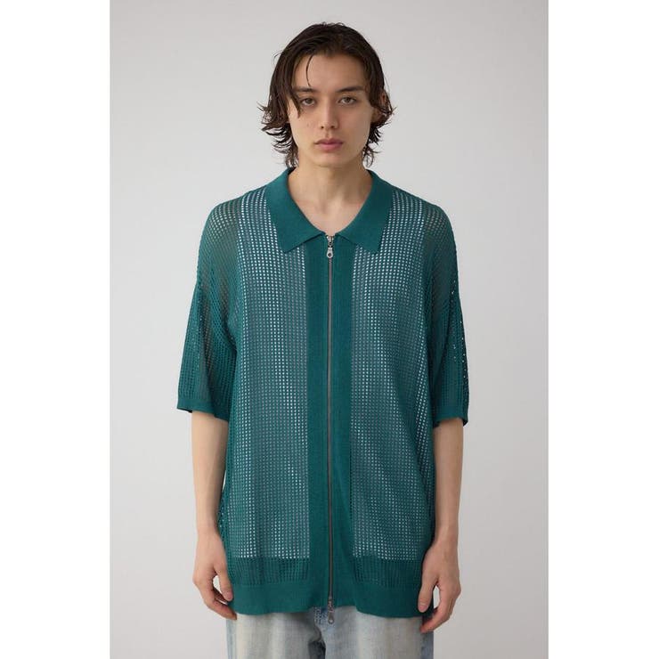 ポロ襟ジップニットトップス | AZUL BY MOUSSY | 詳細画像27 