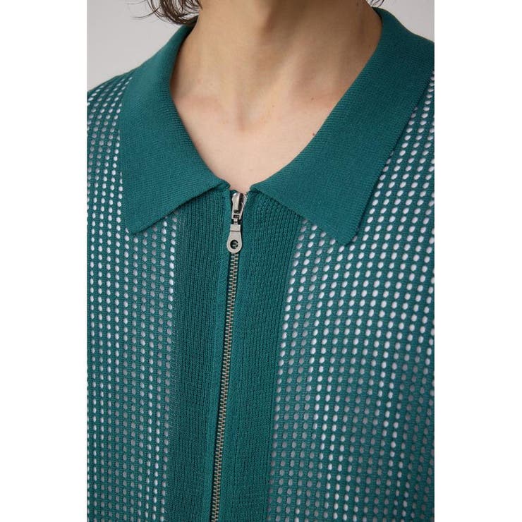 ポロ襟ジップニットトップス | AZUL BY MOUSSY | 詳細画像30 