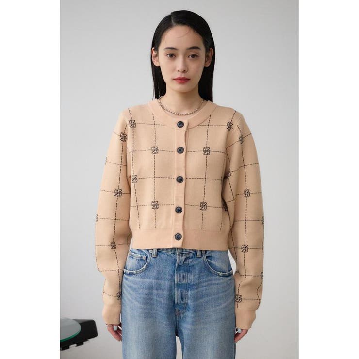 2WAYAZジャガードニットカーディガン | AZUL BY MOUSSY | 詳細画像18 