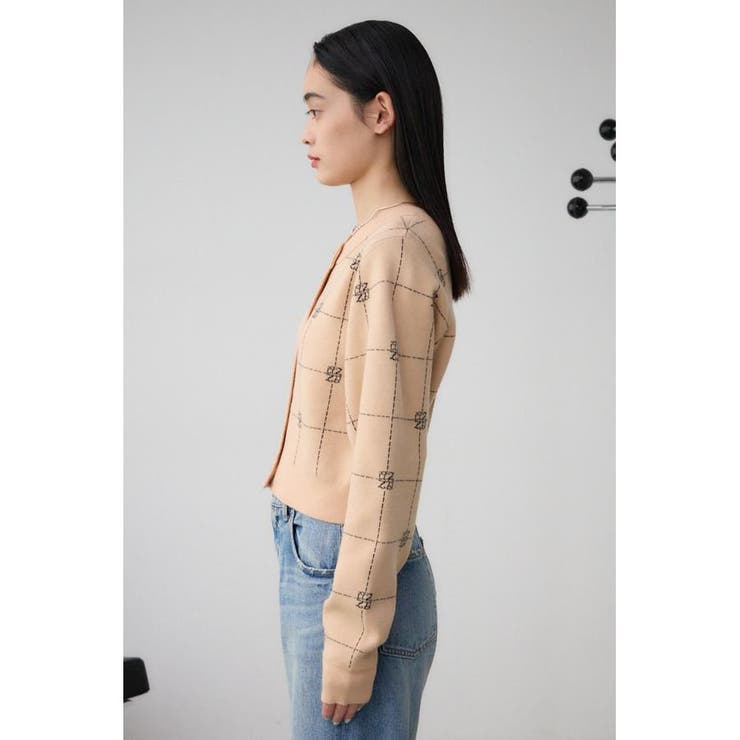 2WAYAZジャガードニットカーディガン | AZUL BY MOUSSY | 詳細画像19 