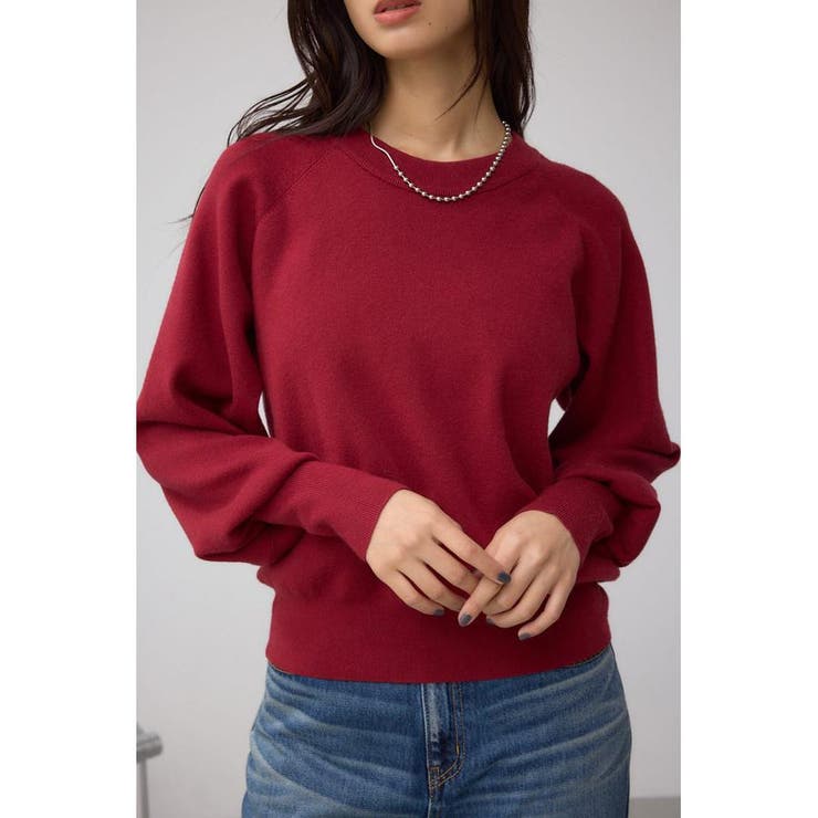 D/RED3 | ボリュームスリーブニット | AZUL BY MOUSSY