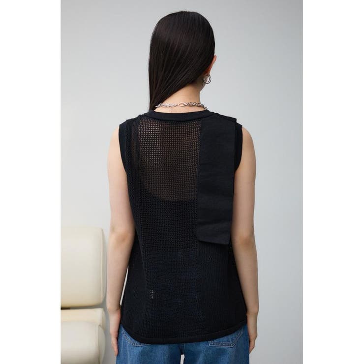 メッシュコンビニットタンク | AZUL BY MOUSSY | 詳細画像18