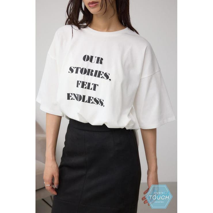 WHT | C/T冷感ラウンドヘムTシャツ | AZUL BY MOUSSY