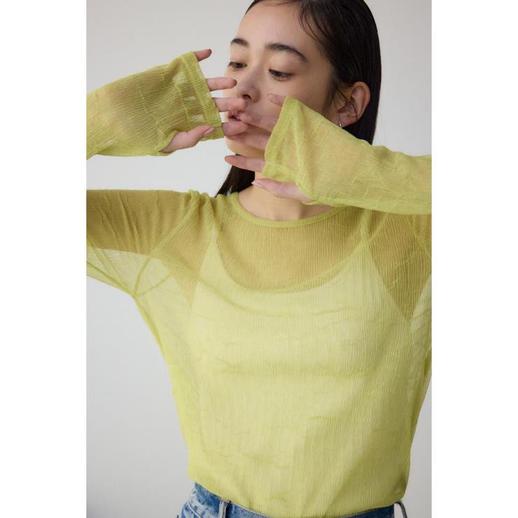 シュリンクチュールトップス | AZUL BY MOUSSY | 詳細画像12 