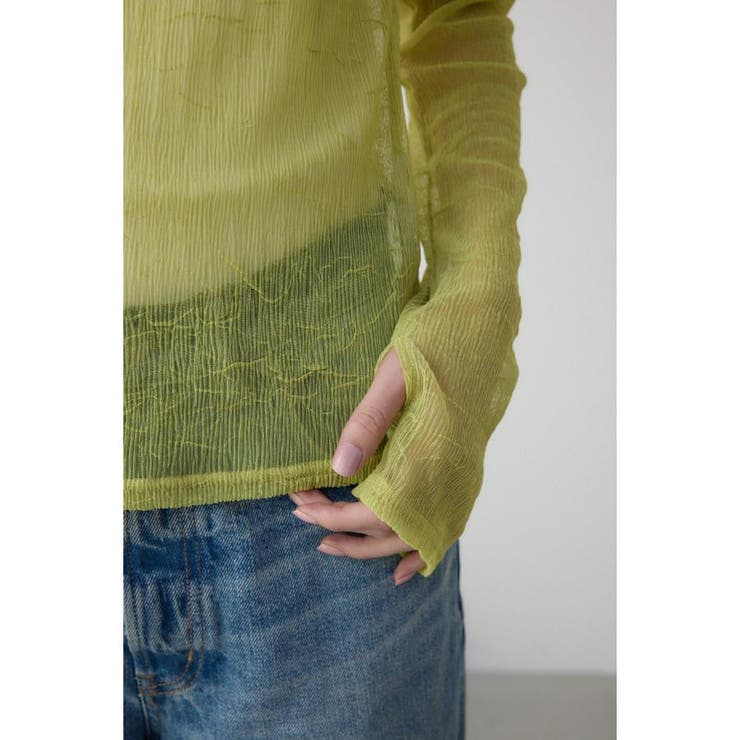 シュリンクチュールトップス | AZUL BY MOUSSY | 詳細画像21 