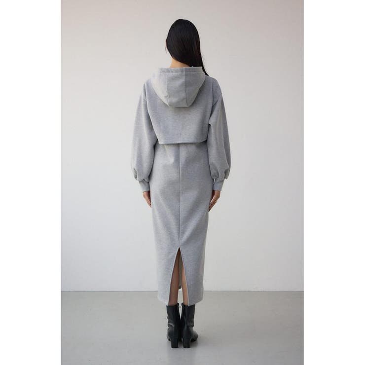 レイヤード風裏起毛フーディーワンピース | AZUL BY MOUSSY | 詳細画像21 