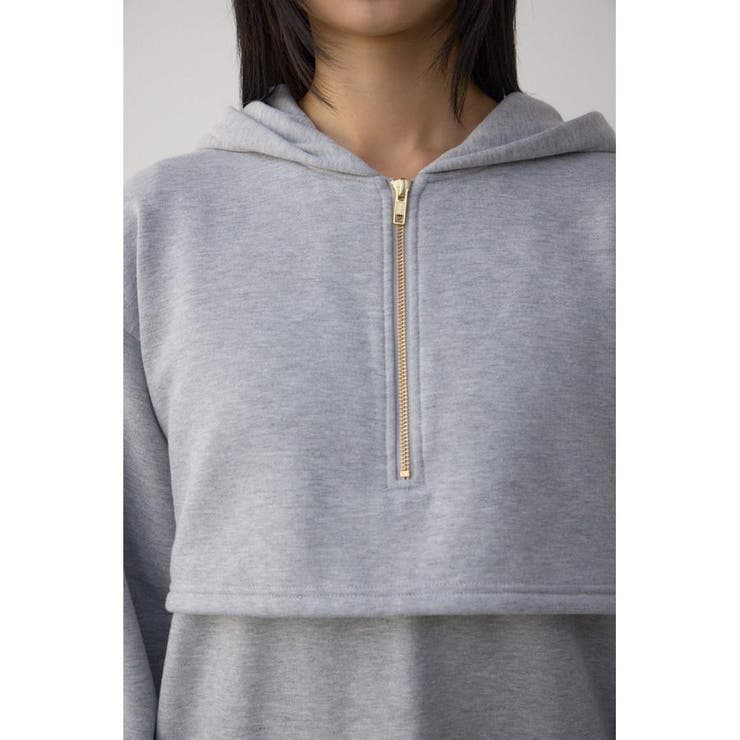 レイヤード風裏起毛フーディーワンピース | AZUL BY MOUSSY | 詳細画像22 