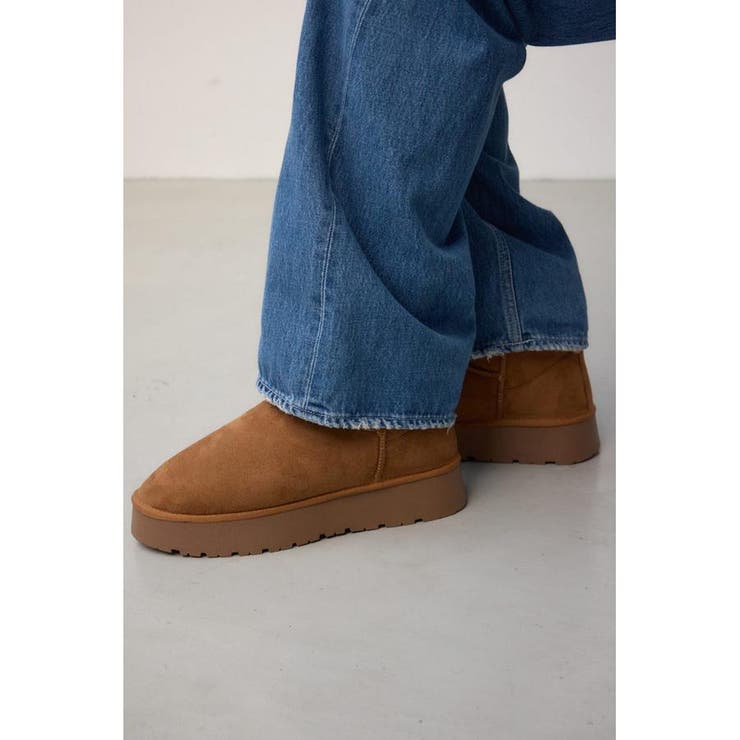 フェイクムートンショートブーツ[品番：AZLW0023848]｜AZUL BY MOUSSY