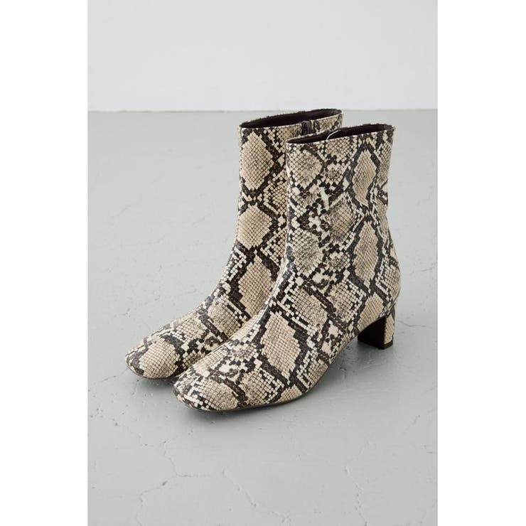 柄BEG5 | スクエアトゥショートブーツ | AZUL BY MOUSSY