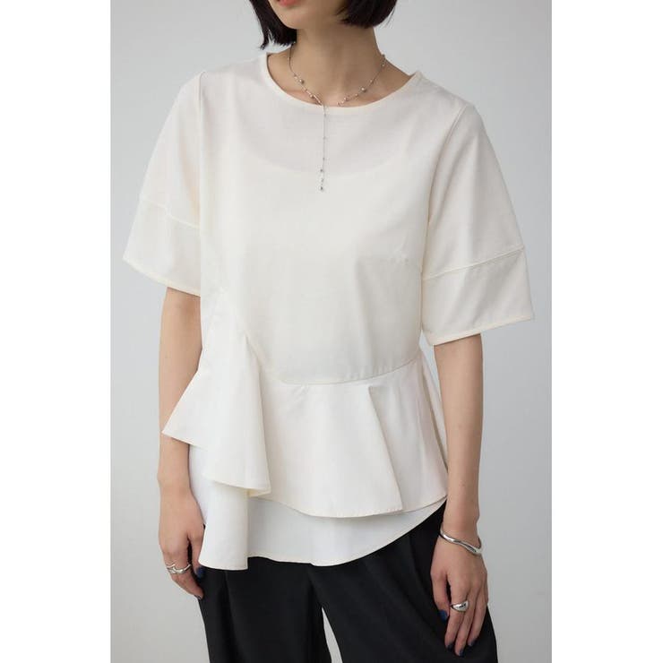 ペプラムカットフレアトップス | AZUL BY MOUSSY | 詳細画像1