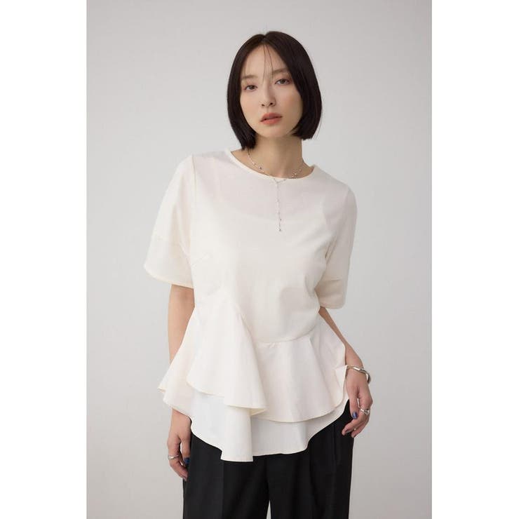 ペプラムカットフレアトップス | AZUL BY MOUSSY | 詳細画像3