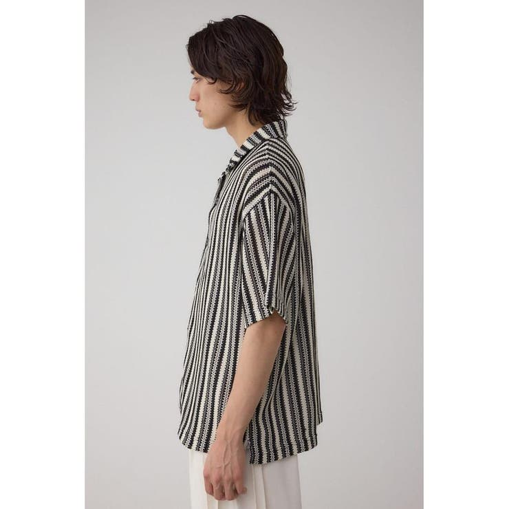 ROOSTER メッシュシャツ XL 黒白 ルースター アソートデザインメッシュシャツ[品番：AZLW0023548]｜AZUL BY MOUSSY