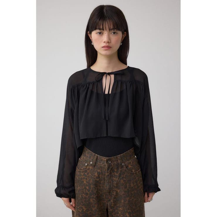 ボリュームギャザーショートボレロ | AZUL BY MOUSSY | 詳細画像16 