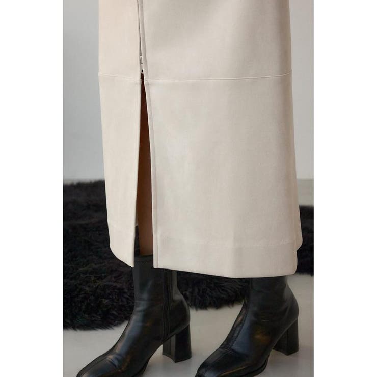 フェイクレザー/スエードジップタイトスカート | AZUL BY MOUSSY | 詳細画像11 