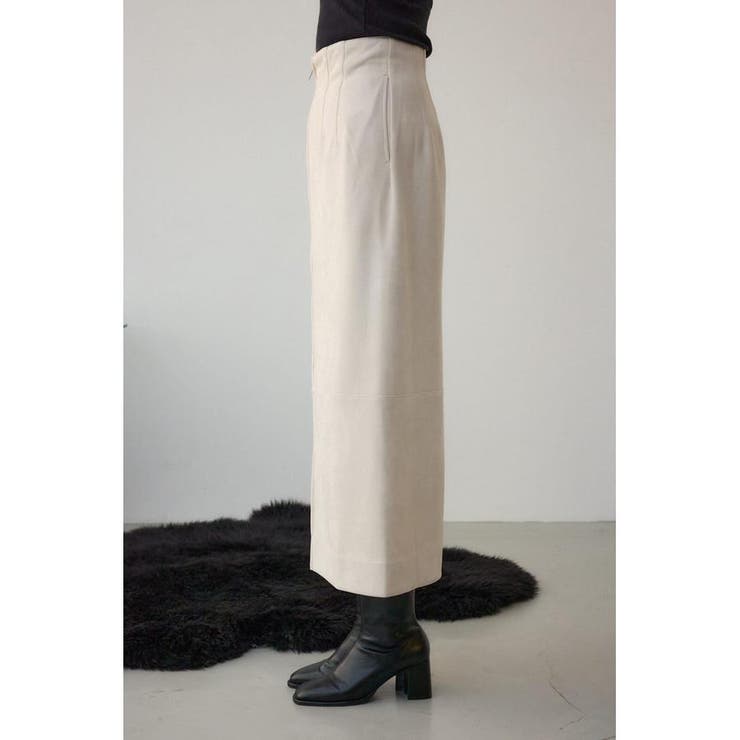 フェイクレザー/スエードジップタイトスカート | AZUL BY MOUSSY | 詳細画像6 