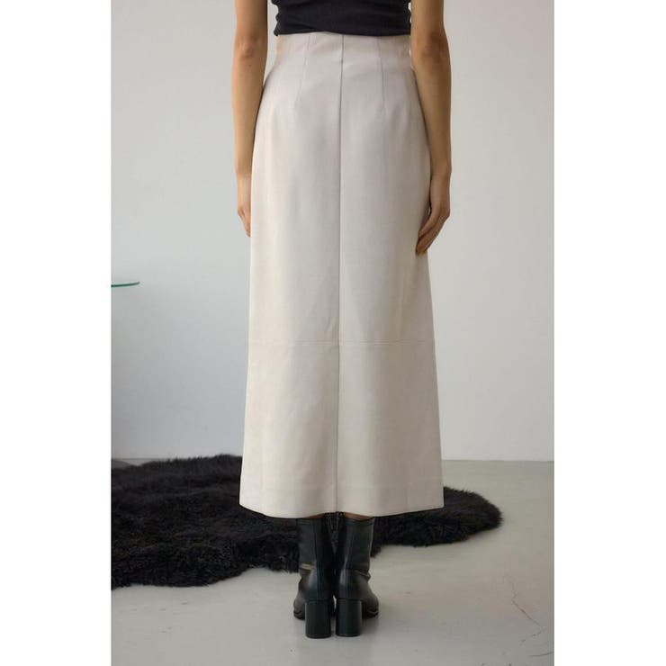 フェイクレザー/スエードジップタイトスカート | AZUL BY MOUSSY | 詳細画像7 