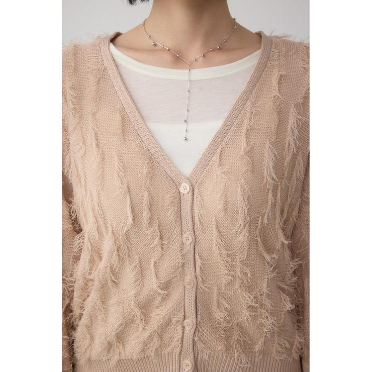 ランダムフリンジニットカーディガン | AZUL BY MOUSSY | 詳細画像28 