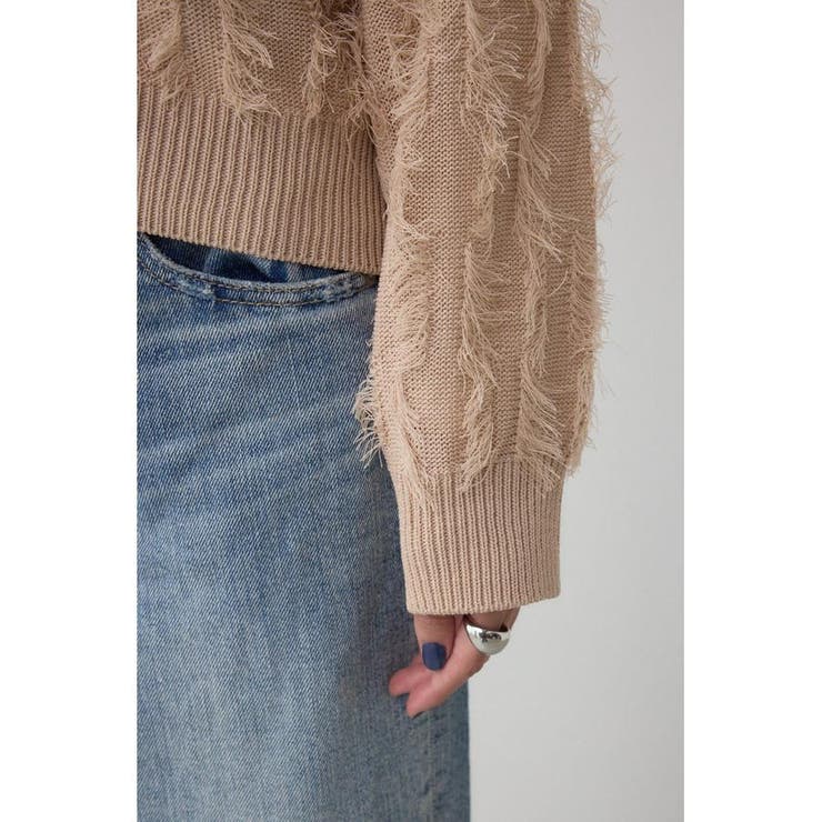 ランダムフリンジニットカーディガン | AZUL BY MOUSSY | 詳細画像30 