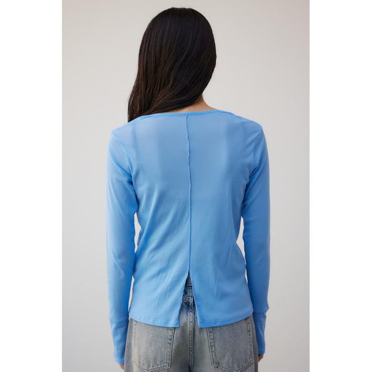 バックスリットシアーロングトップス | AZUL BY MOUSSY | 詳細画像28 