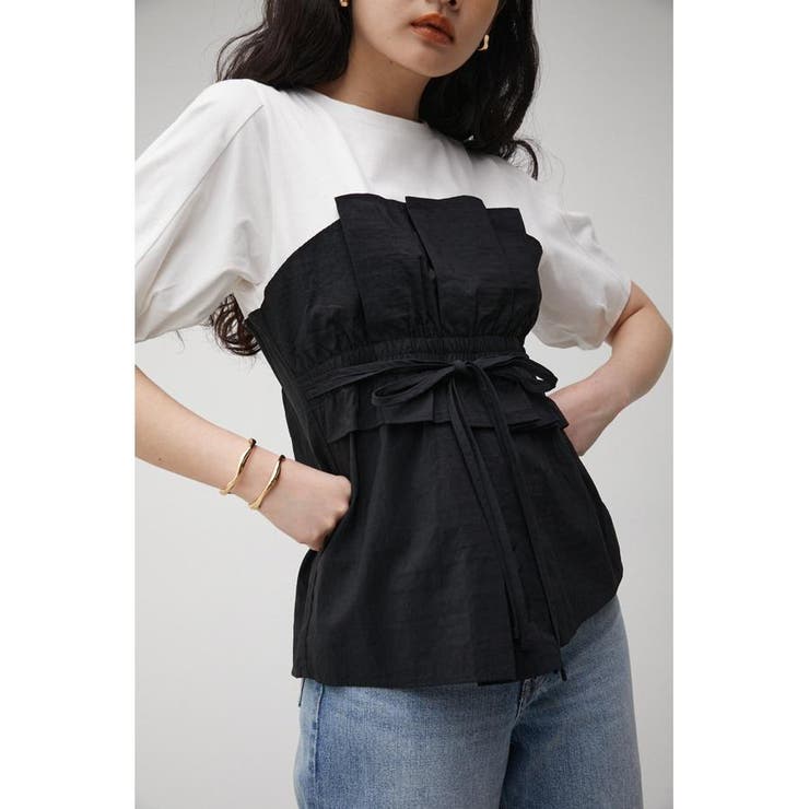 BUSTIER LAYERED TOPS[品番：AZLW0020820]｜AZUL BY MOUSSY（アズール