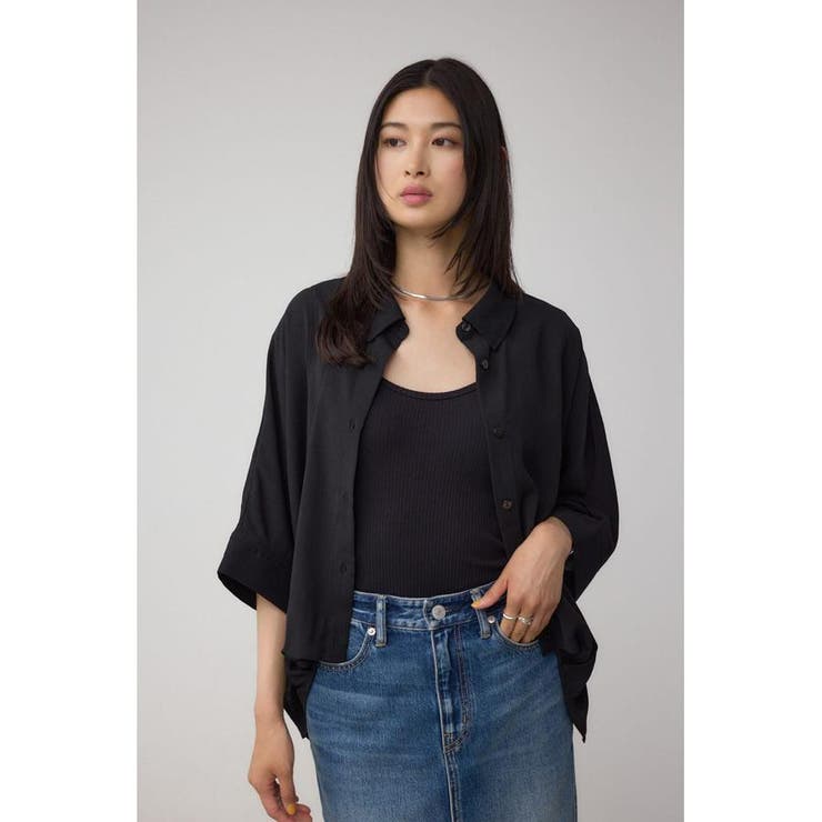 楊柳タックヘムコクーンシャツ | AZUL BY MOUSSY | 詳細画像13 