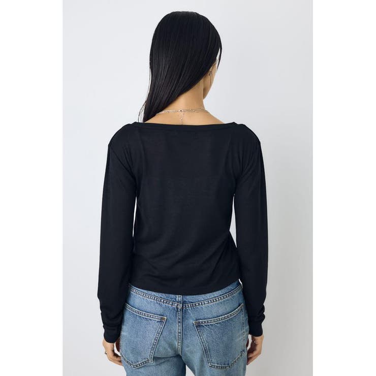 フロントギャザーレイヤードカットカーディガン | AZUL BY MOUSSY | 詳細画像15 