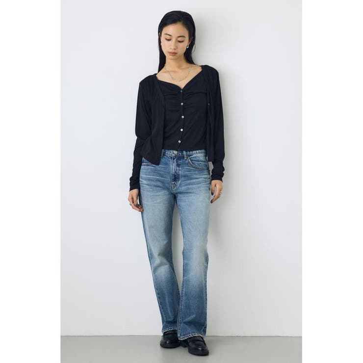 フロントギャザーレイヤードカットカーディガン | AZUL BY MOUSSY | 詳細画像16 