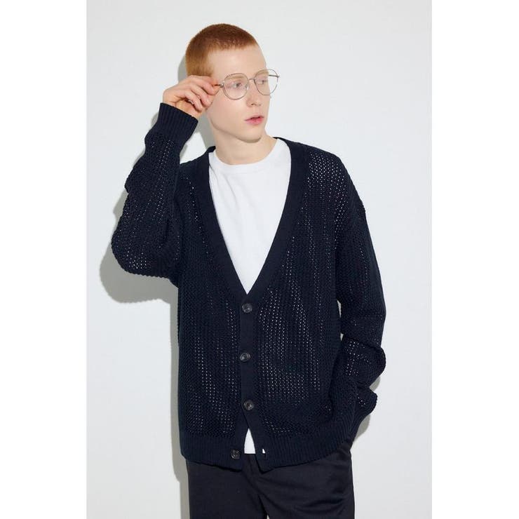 ニットメッシュカーディガン | AZUL BY MOUSSY | 詳細画像2 