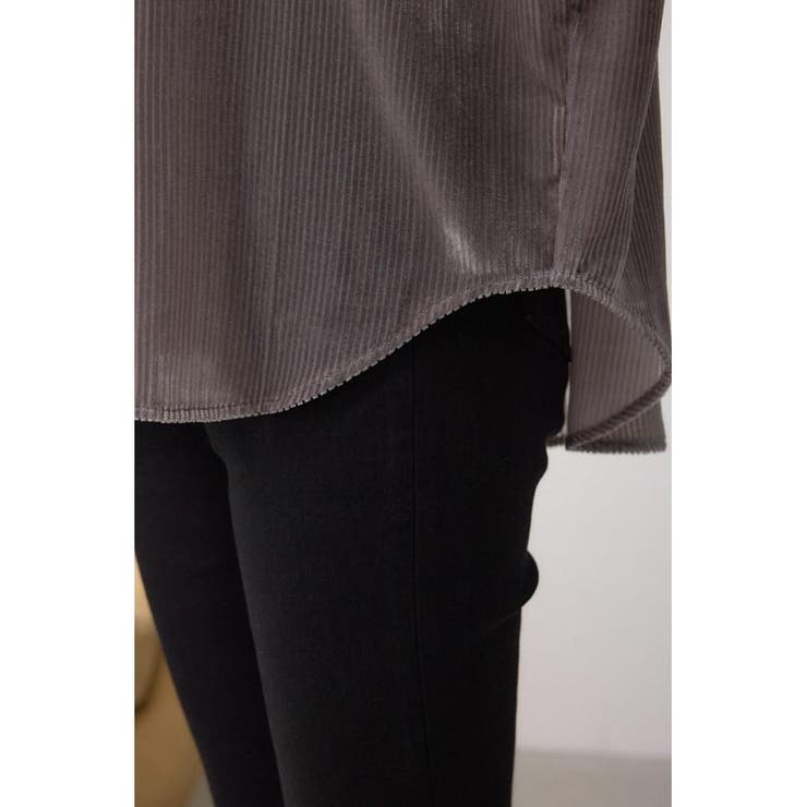 シアーコーデュロイ袖スリットボタンシャツ | AZUL BY MOUSSY | 詳細画像36 