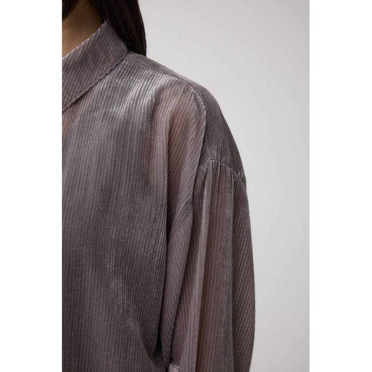 シアーコーデュロイ袖スリットボタンシャツ | AZUL BY MOUSSY | 詳細画像35 