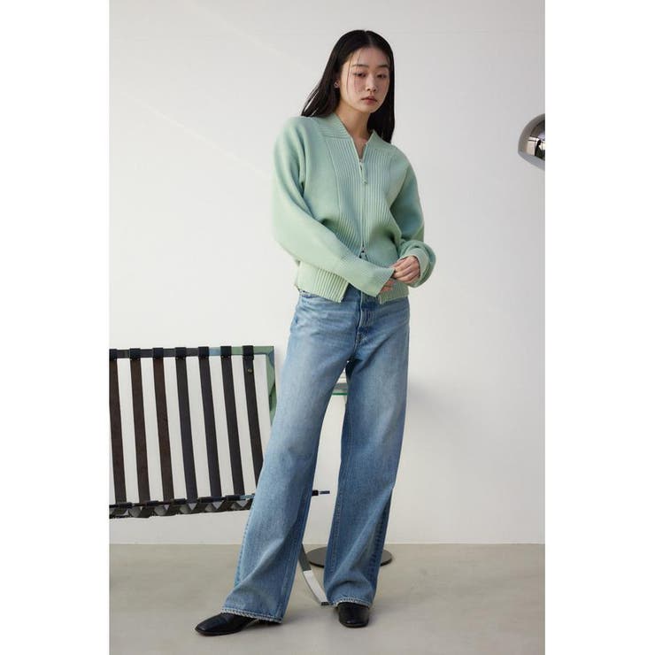 ジップアップニットブルゾン | AZUL BY MOUSSY | 詳細画像13 