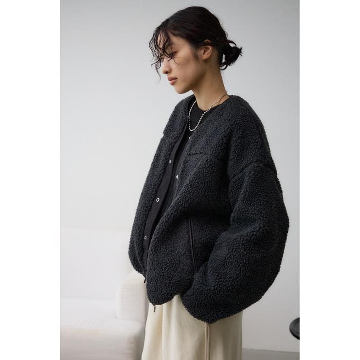 リバーシブルボアブルゾン[品番：AZLW0022740]｜AZUL BY MOUSSY 