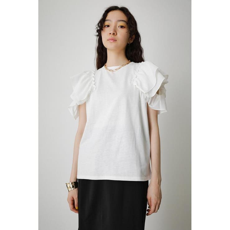 FRILL SHOULDER TOPS[品番：AZLW0020012]｜AZUL BY MOUSSY（アズール