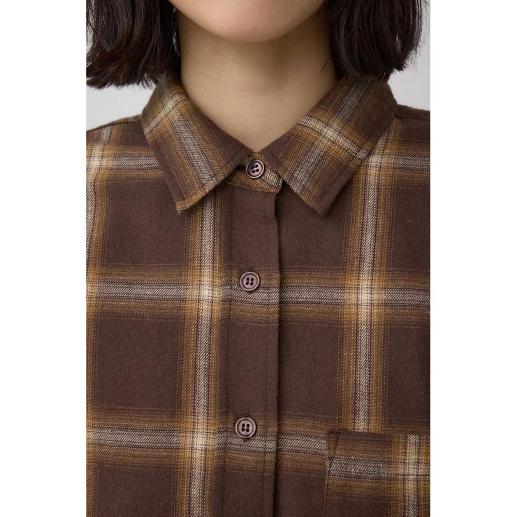 切替デザインチェックシャツ | AZUL BY MOUSSY | 詳細画像20 