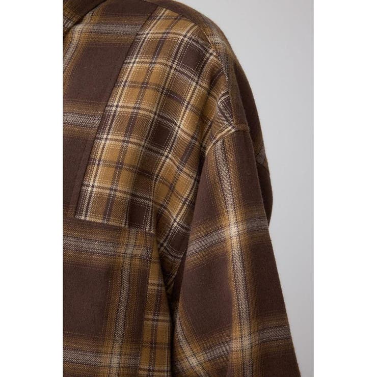 切替デザインチェックシャツ | AZUL BY MOUSSY | 詳細画像23 